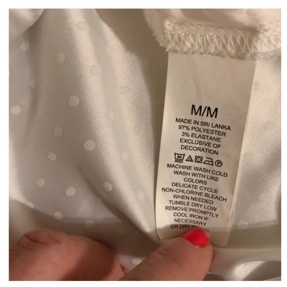 kate spade white bridal wedding Mrs Chemise nightgown pajamas size medium nwot - Picture 11 of 11